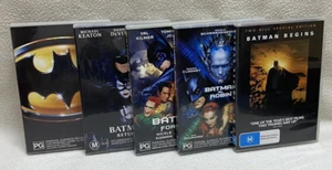 5x Batman Movies On DVD, Batman, Batman Returns, Batman & Robin, Batman Begins - Picture 1 of 15