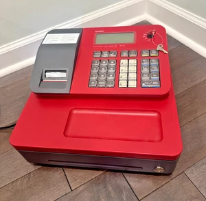 Casio SE-G1 Registrierkasse rot - FUNKTIONIERT - Bild 1 von 10
