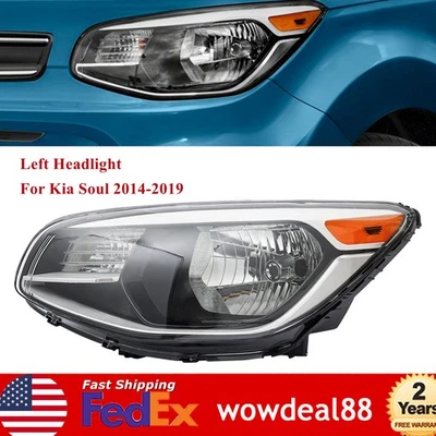 Left Driver Halogen Headlight Headlamp for Kia Soul 2014 2015 2016 2017-2019 Foto 1 de 4