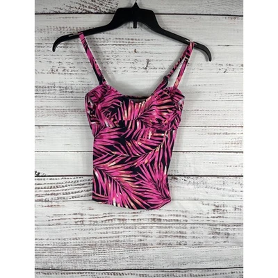 Traje de baño Island Escape Tankini Top para mujer con estampado de 6 palmas correas ajustables Swimwea Foto 1 de 4