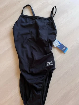 Speedo Endurance Team Black One Piece Swimsuit Size 8/34. NEW. NWT - Image 1 of 4