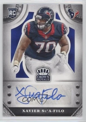 2014 Crown Royale Rookie Signatures Blue Plaid 1/1 Xavier Su'A-Filo Auto RC xa7 - Image 1 of 3