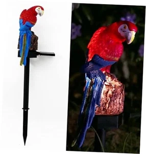 Parrot Decor Garden Solar Light Cute Figurine Animal Outdoor Stakes Decorative - Picture 1 of 7