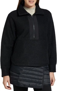 Alpine Design Womens Black Wayfarer Fleece 1/4 Zip Jacket Long Sleeve XS NWT - Picture 1 of 9
