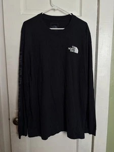 North Face Shirt Mens XLarge Navy Blue Long Sleeve Cotton Pullover Standard Fit - Picture 1 of 2
