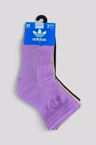 ADIDAS Womens Socks 1/4 Crew Moisture Wicking Everyday 3 Pair Shoe Size 5-10 - Picture 1 of 4