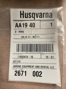 GENUINE O-RING FITS HUSQVARNA MANY MODELS 740422100 - Picture 1 of 2