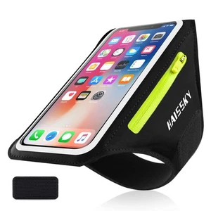 Phone Armband for Running Cell Phone Armband with Zipper Pocket for Earbuds C... - Photo 1 sur 7