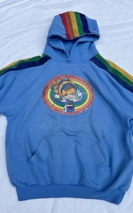 Vintage Y2K Rainbow Brite Cartoon Hoodie Pullover Hallmark Hot Topic Large - Picture 1 of 6