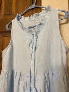 BR Sleeveless Blue Maxi Sun Dress Beach Casual Size Small New Never Worn Boho - Picture 1 of 8