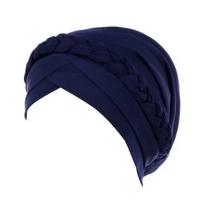 Hijab Braid Silky Turban Hats for Women Cancer Chemo Beanies Cap Headwrap Hea... - Picture 1 of 8