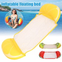 Swimming Inflatable Floating Float Water Hammock Pool Lounge Bed Chair Summer