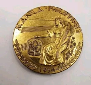 Manila,Philippines 1954 Second ASIAN Games Medal.56mm.Rare.Excellent Condition. - Picture 1 of 6