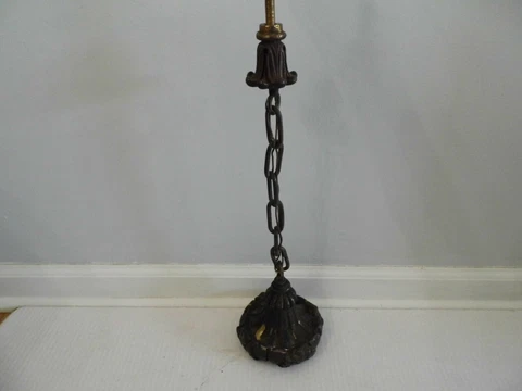Antique Hanging Pendant Light with Chain - Chandelier Part - Restoration #4 Cover