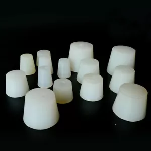 1 X Bung de silicona con orificio para válvula de esclusa de aire burbujeador elaboración casera vino nuevo - Imagen 1 de 3