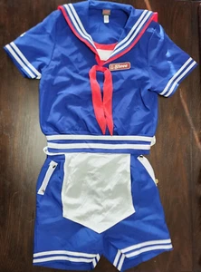 STRANGER THINGS Adult XS STEVE HARRINGTON Scoops Ahoy Uniform SHIRT SHORTS APRON - Picture 1 of 17