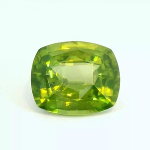 CERTIFIED Natural Zircon 6.43 carat -11x10mm Yellow green Sri Lanka Gemstone - Picture 1 of 10