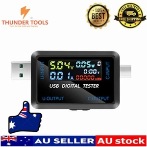 Thunder Tools Multi-function USB Voltage Current Test Meter Digital IPS - Picture 1 of 49