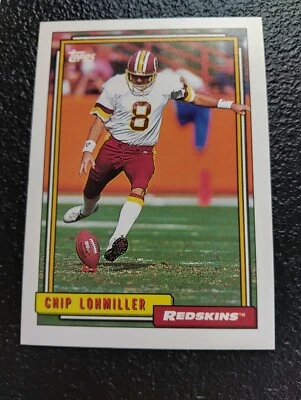 Chip Lohmiller Washington Redskin Kicker Topps NFL 1992  Card #229 - Image 1 of 2