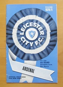 LEICESTER CITY v ARSENAL FA Cup 1970/1971 Signed Frank McLintock & George Graham - Picture 1 of 4