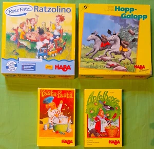 4 HABA Spiele - alle vollständig - Bild 1 von 5