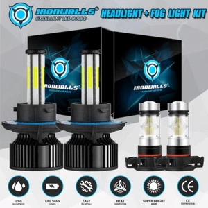 6-Sided White 6500K LED Headlight Fog Light Bulbs Kit for GMC Yukon 2007-2014 - Picture 1 of 12