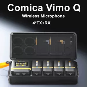 Comica Vimo Q Four-channel Wireless Lavalier Microphone System W/ Charging Case - Picture 1 of 9