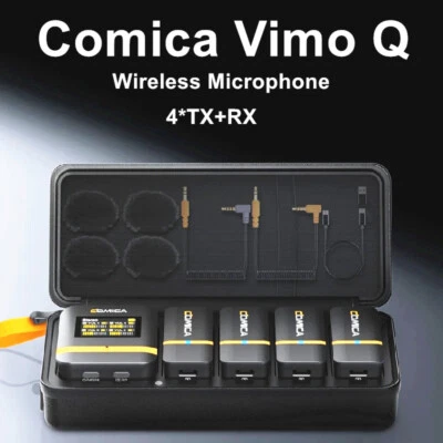 Comica Vimo Q Four-channel Wireless Lavalier Microphone System W/ Charging Case - Image 1 of 4