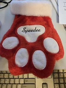 KONG Paw Stocking Red Holiday Toys And Treats Large Speedee - Picture 1 of 3