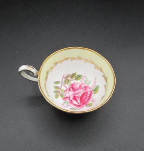 Tuscan Bone China Tea Cup Yellow Pink Rose  Dovedale Shabby Granny Replacement - Picture 1 of 5