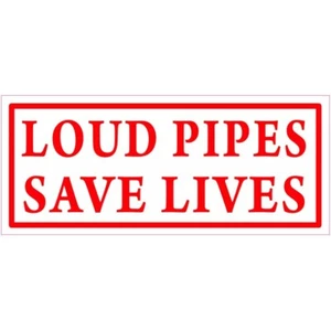 49 Hells Angels aufkleber LOUD PIPES SAVE LIVES 9cm x 3,5cm - Bild 1 von 1