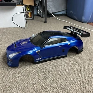 Vaterra V100-C Nissan GTR GT3 Nismo 1/10 G35 Blue Black - BODY / SHELL ONLY - Picture 1 of 20