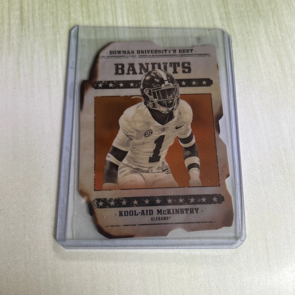 🏈 2022 Bowman Best University BANDITS ORANGE Refractor Kool-Aid McKinstry 9/25 - Image 1 of 2