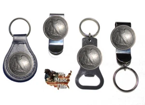 Liberty Walking Tails half dollar Bottle Opener Key Fob Key Holder Money Clip - Picture 1 of 6