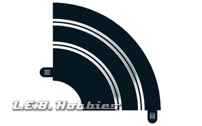 Scalextric Track Radius 1 Horquilla Curva 90º 1:32 Ranura Coche Pista, 2/pk C8201 Foto 1 de 3