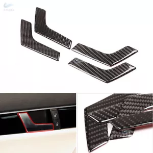 4*Carbon Fiber Interior Door Handle Cover For Mercedes Benz C Class W204 05-12 - Bild 1 von 4