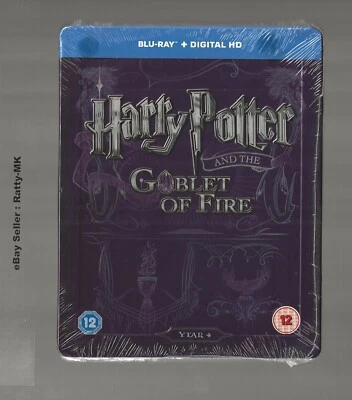 HARRY POTTER AND THE GOBLET OF FIRE - UK EXCLUSIVE BLU RAY STEELBOOK - NEW - Image 1 of 3