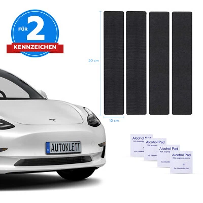 2x Kennzeichenhalter Klett Rahmenlos Nummernschildhalter Kennzeichenhalterung - Bild 1 von 2