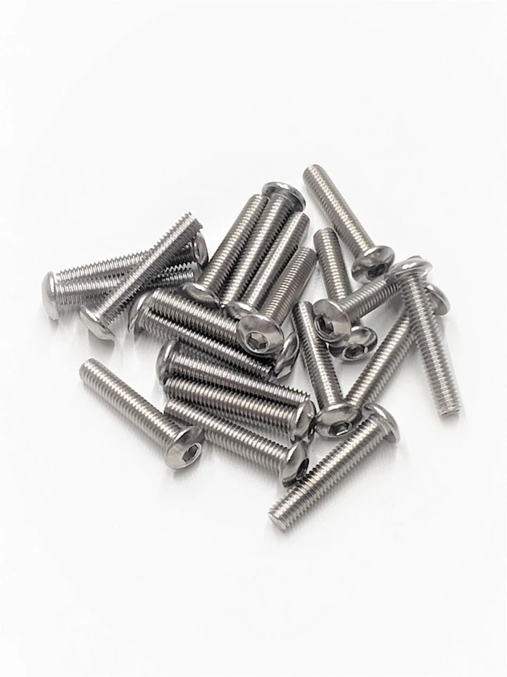 Stainless Steel 3x16mm Button Head Machine Screws (20) Traxxas HEX HPI ARRMA - Image 1 of 1