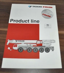Folleto de camión grúa gama modelo línea de productos Faun Tadano 1996 - Imagen 1 de 2