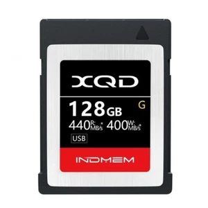 INDMEM 128GB XQD G‑Series Memory Card – 440MB/s Read, 400MB/s Write – 4K / Burst - Picture 1 of 7