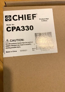 Chief CPA330 Pin Connection Offset Ceiling Plate 500lb Weight Capacity Blk (I11) - Picture 1 of 3