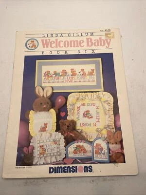 Dimensions “Welcome Baby" Book 6 Linda Gillum 1987 Cross Stitch Chart #130 - Image 1 of 4