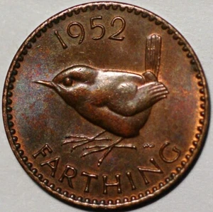 Great Britain Farthing 1952 George V KM# 867 - Picture 1 of 2