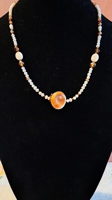 Collana Occhio Di Santa Lucia Opercolo Astrea Rugosa  - Immagine 1 di 4