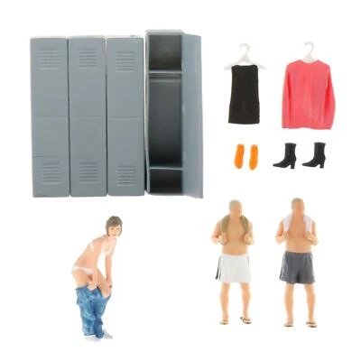 Mini 1/64 della Scala Dipinta Scenario Figure di Persone In Resina - Immagine 1 di 2