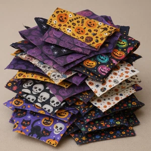 Halloween Stoff halber Meter Zuschnitte 100% Baumwolle Basteln zufällige Farbe/Druck - Bild 1 von 2
