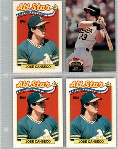 TOPPS 1988 (4) CARD SET JOSE CANSECO BX2=1098 - Picture 1 of 2