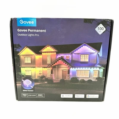 Govee Pro Permanent Outdoor Lights 100ft White Version LED Lights Model H706A - Image 1 of 4