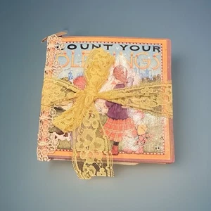 Junk Journal  Count Your Blessings Themed Medium Is Brown Paper Bags And Extras - Picture 1 of 13